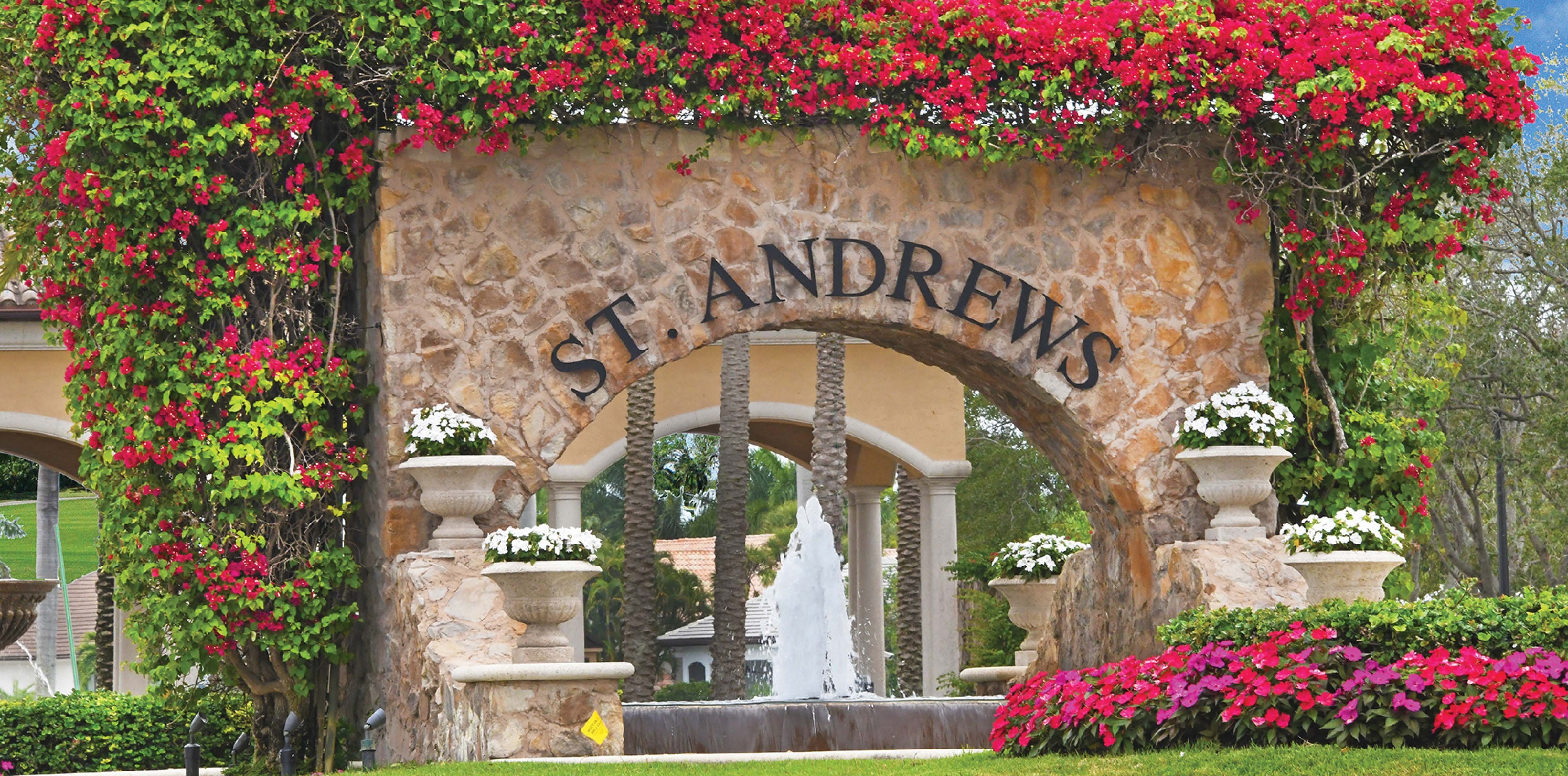 St Andrews country club entrance